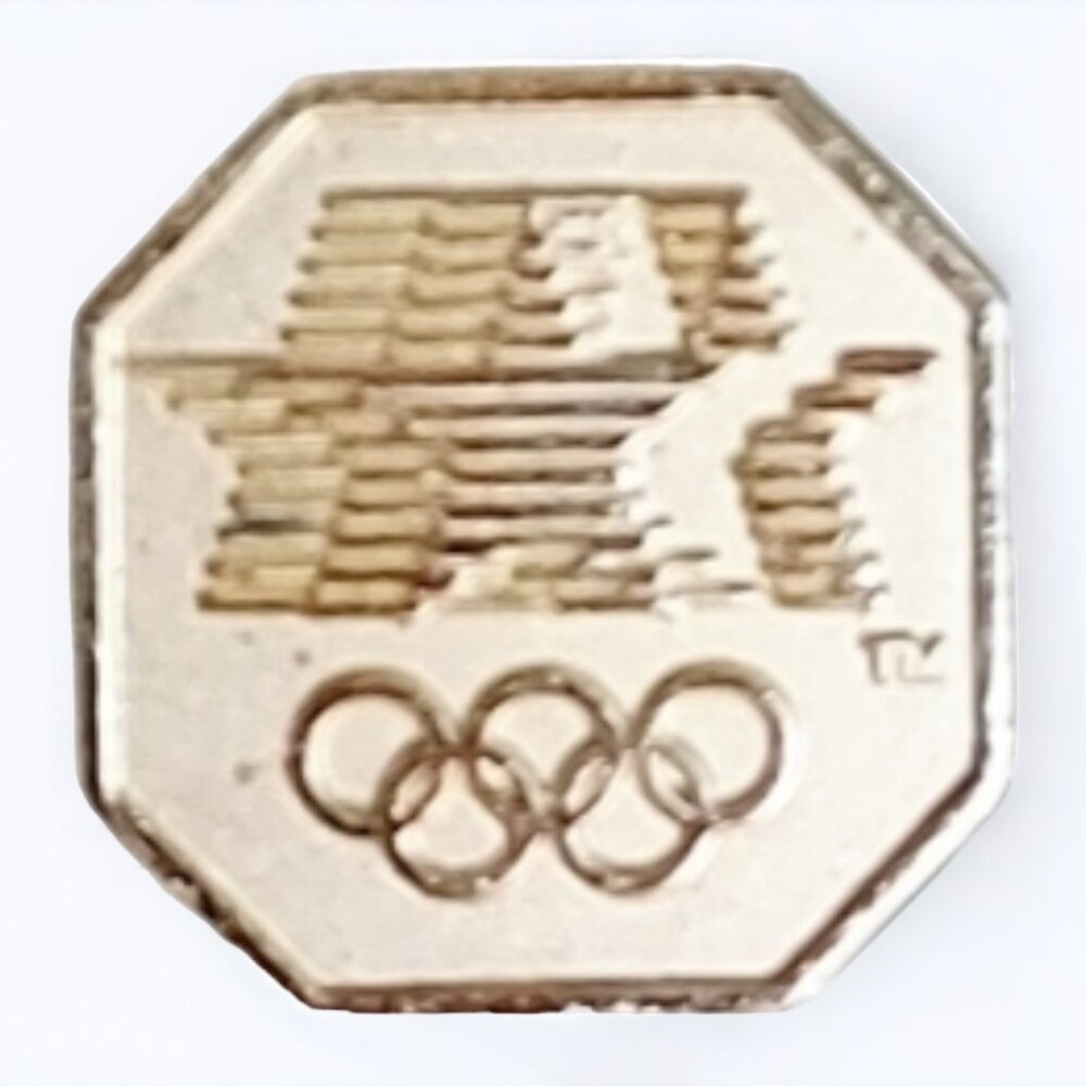1984 Olympic Games LA Gold Tone Lapel/Hat Pin Olympic Souvenir Gold Tone Stars